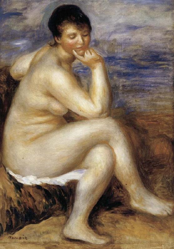 Pierre Renoir Bather with a Rock